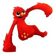 Clip art of the red Elmo