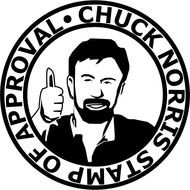 Chuck Norris Stamp Of Approval By Vehemence 41 On Deviantart