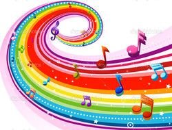 Rainbow Music drawing