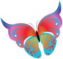 Painted Transparent Butterfly Png