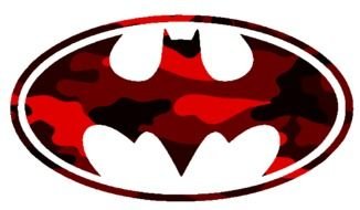 red-black Batman logo