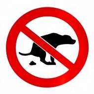 no dog sign drawing