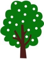 painted tree with white fruits