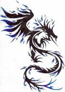 Blue Fire drawing