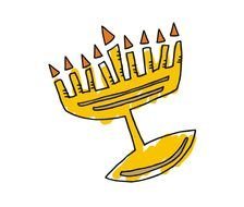 Menorah For Hanukkah Holds 9 Candles One Being The Shamash
