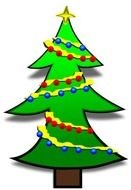 Christmas Tree With Wrapped Gifts Under The Vector