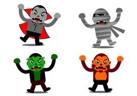 heroes for halloween as a graphic image