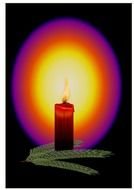 candle for a holiday as a picture for clipart