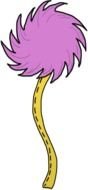 purple lorax tree, drawing