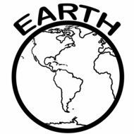 painted Earth in the coloring book