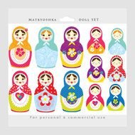 Matrioshka Doll Russian Nesting Girl Sweet clipart