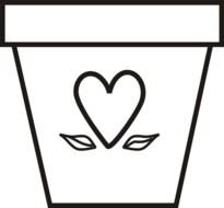 Flower Pot Coloring Page Free Images