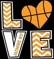 Chevron Love drawing