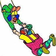 Vintage Circus Clown drawing