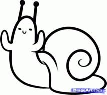 How To Draw A Snail Clipart Logo
