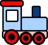 drawing of a steam locomotive on a white background