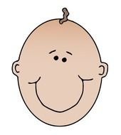 Baby Face Cartoon Boy