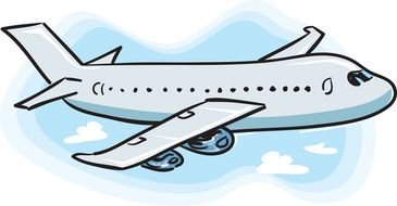 Silhouette Airline Clipart drawing