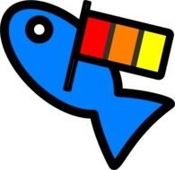 Fish Carrying Flag Svg Downloads Games Download Vector
