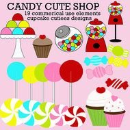 Candy cute shop drawing