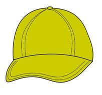 painted yellow cap