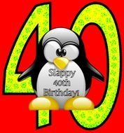 happy 40th Birthday card