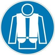 Safety Life Jacket sign drawing