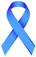 Clip art of the blue cancer Ribbon