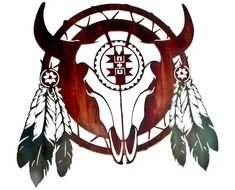 Native American Metal Wall Art drawing