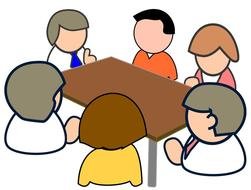 Business meeting drawing