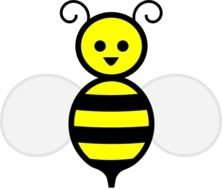 Cute Honey Bee Cartoon At Clkercom Vector Online
