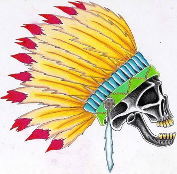 Search Results Indian Chief Skull Tattoo Vector Eps S