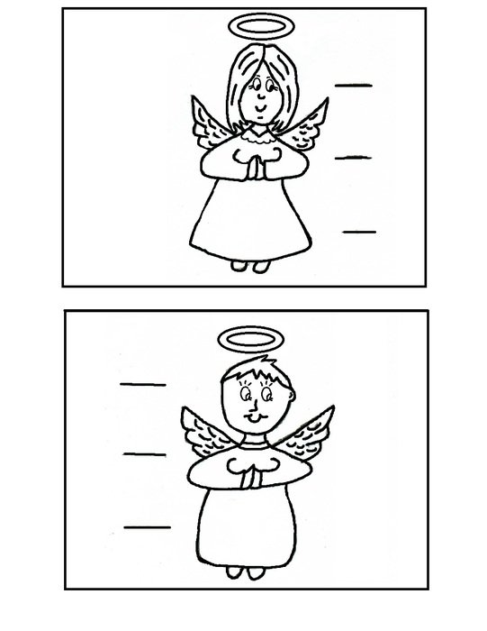 angels for collection in graphic representation