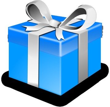 Blue Gift Svg Downloads Cartoon Download Vector Online