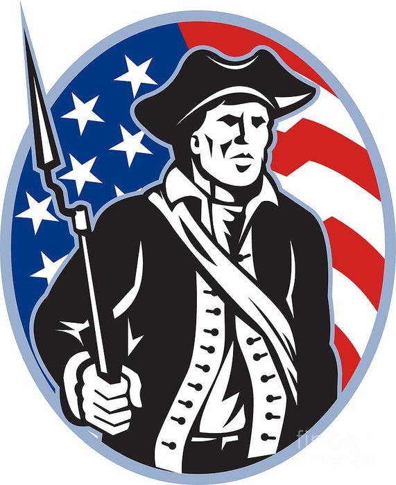 clipart of the American Patriot
