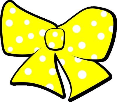 Bow With Polka Dots At Clkercom Vector Online N4