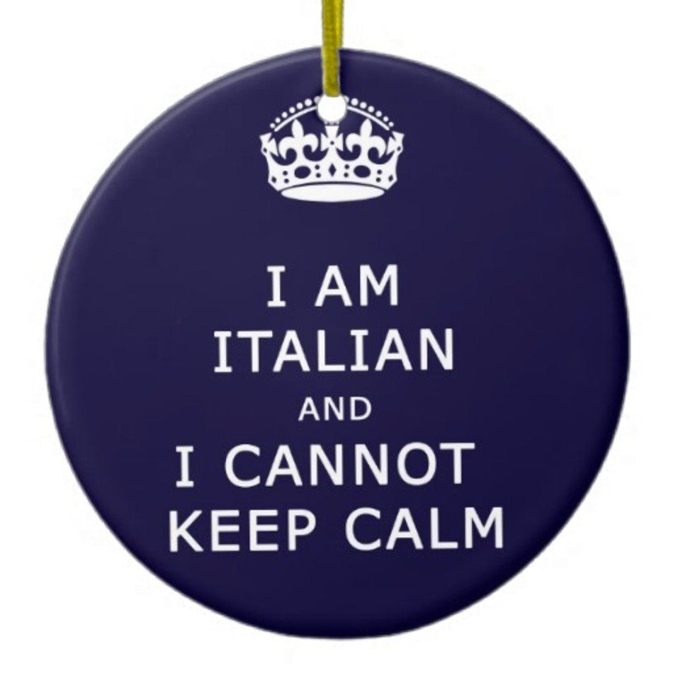 Am Italian And I Cannot Keep Calm Funny Joke Eth Double Sided