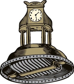 Self Winding Clock drawing
