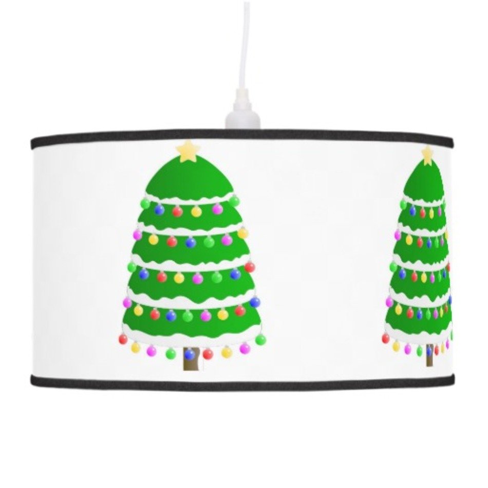 Christmas Tree Pendant Lamps Zazzle
