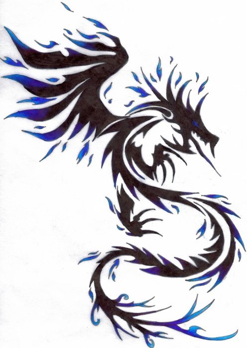 Blue Fire drawing