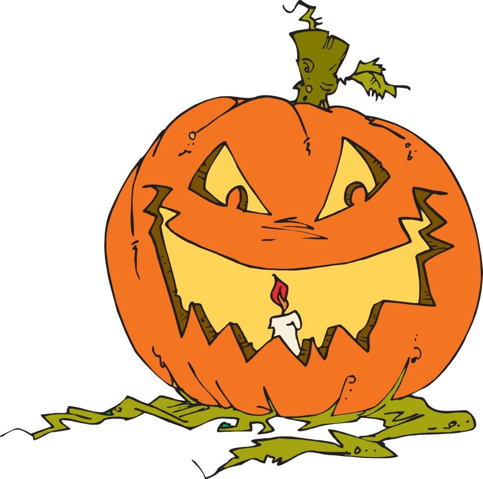 Clipart of Lantern as a pumpkin