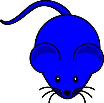 Blue Mouse Graphic At Clkercom Vector Online