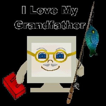 Grandparents Day Of Computer People Grandfathers With A