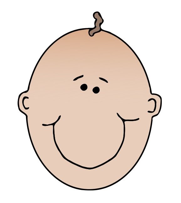 Baby Face Cartoon Boy
