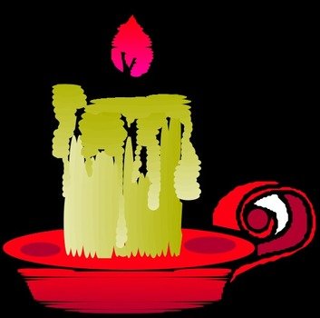Candle Burning Vector