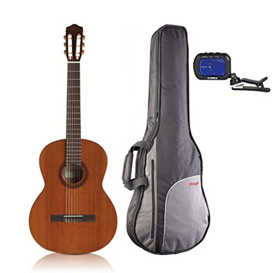 Cordoba C5 Acoustic Nylon String Classical Guitar Bundle With Del