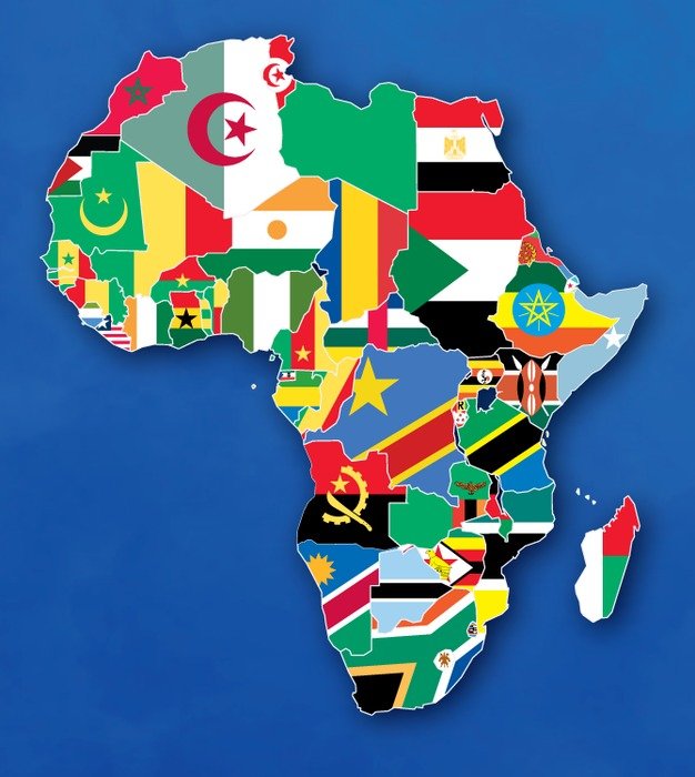 Flags Of Africa Map