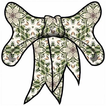 Set A 10 Collection Of Crafty Prints In Olive Green N2