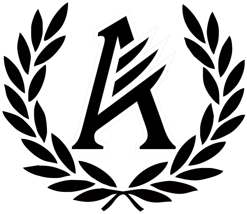 lagotype with greek branches of laurel