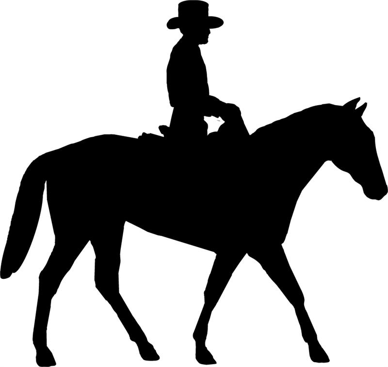 Horse Trailer Silhouette drawing free image download